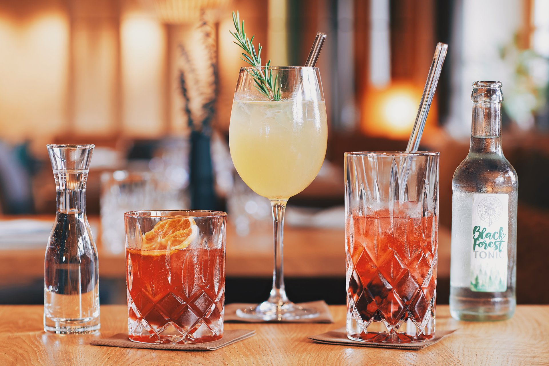 Drinks im Restaurant Klara